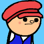 Most common avatar on Explosm.net, a redeco of the default avatar