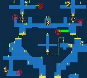 Quest marker for Weapons Delivery