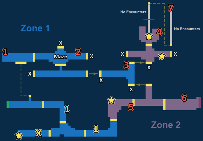 Encounter Map of Foggy Thicket