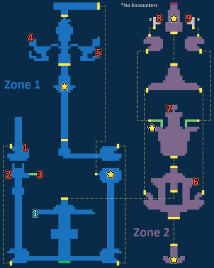 Encounter Map of Zoldaad Castle Grounds