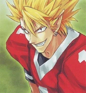 Hiruma in his football uniform