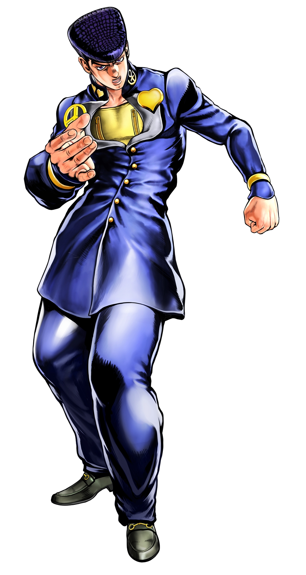 Fairly Frequent FG Facts ⚡️ on X: Josuke Higashikata 4's render pose in  JoJo's Bizarre Adventure: Eyes of Heaven comes from that panel where he  punches Okuyasu's spaghetti.  / X