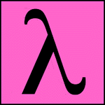 Lambda on pink