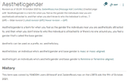 Aestheticgender coining