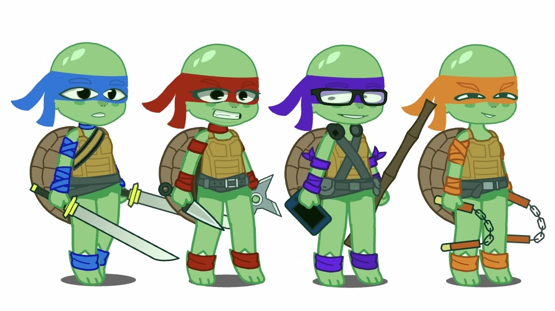 🐢TMNT React To Themselves🐢, Gacha Club TMNT