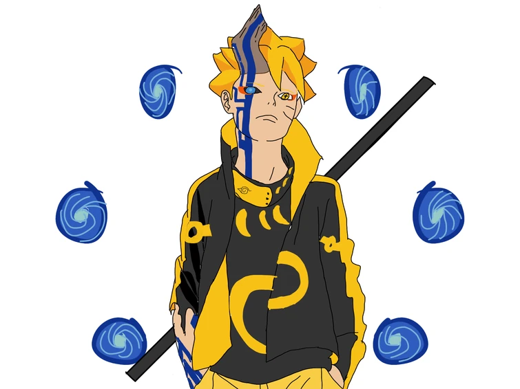 Boruto With Sage Mode Sage Of 6 And Momoshiki Mode Fandom