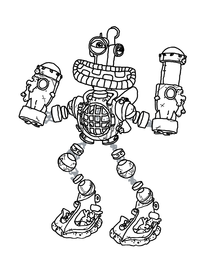 Tracing of epic wubbox the 4th fandom