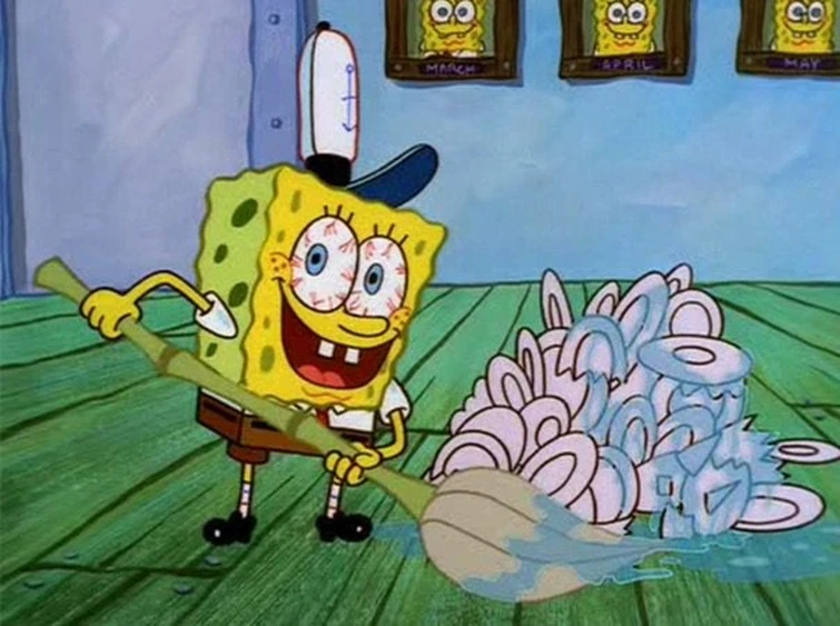 LOOK MR KRABS, CLEAN FLOORS! Fandom