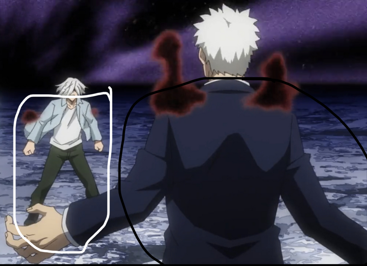 I like to point out the contrasting appearances of the Shigaraki ...
