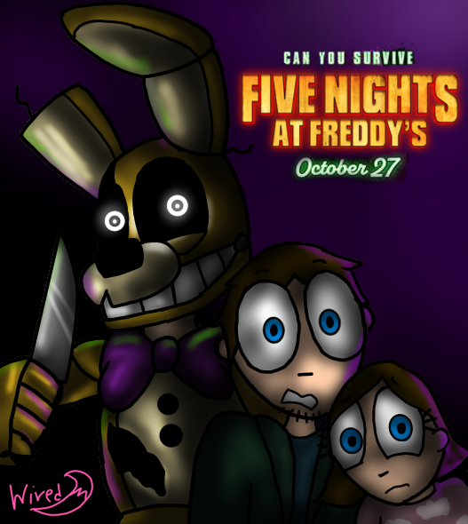 IT'S US! - (Fan-Made Drawing Teaser Poster for the FNaF Movie). Hope y'all  like it - (Ft.: Golden Freddy, Evan Afton, and Abby Schmidt). :  r/fivenightsatfreddys