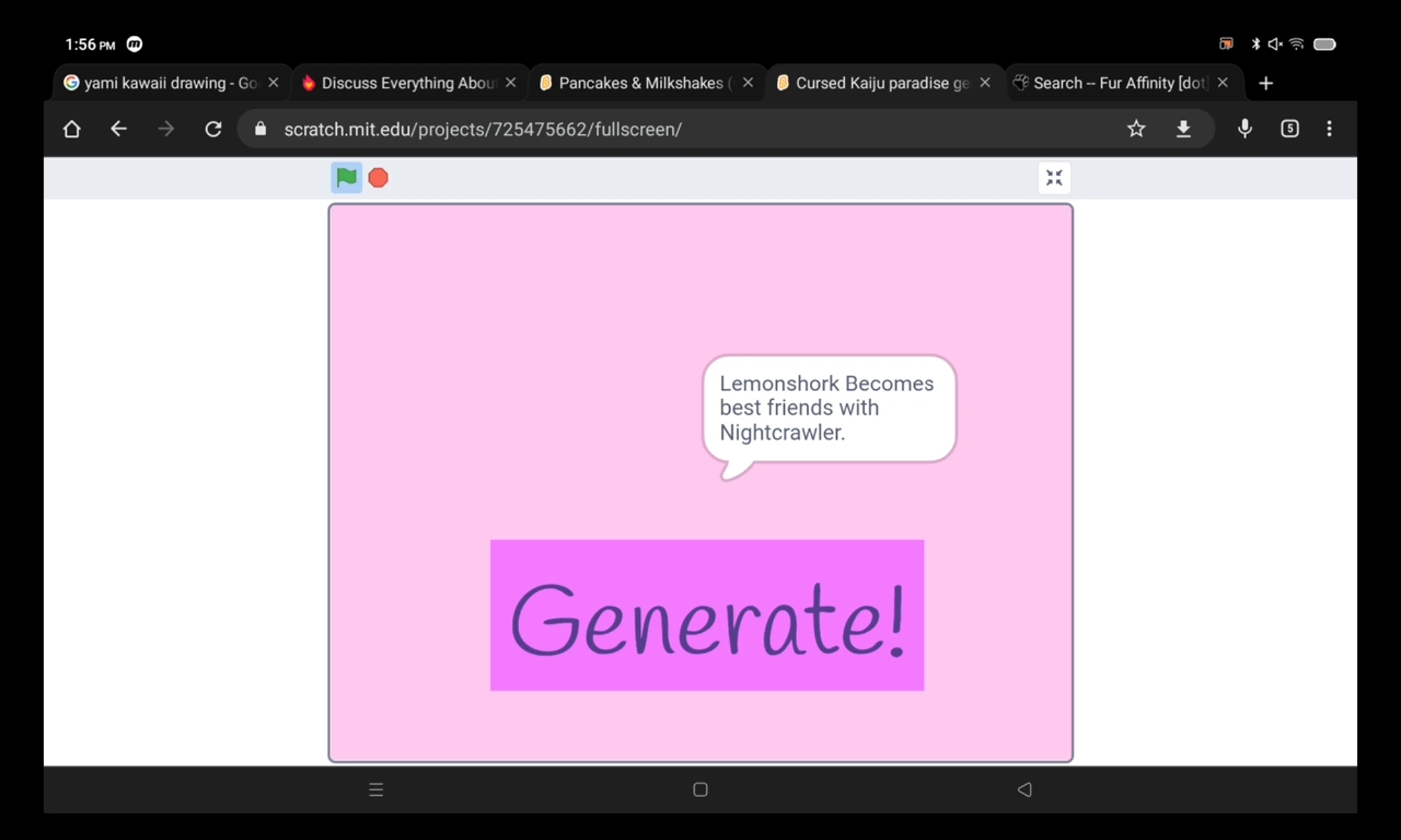 I made a cursed Kaiju paradise project on scratch Fandom