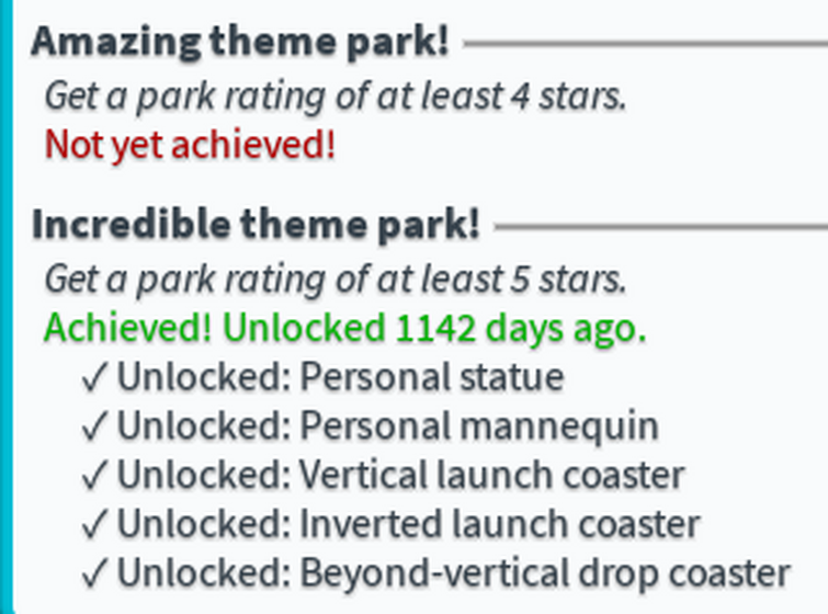 Discuss Everything About Theme Park Tycoon 2 Wikia Fandom - roblox theme park tycoon 2 achievements chained