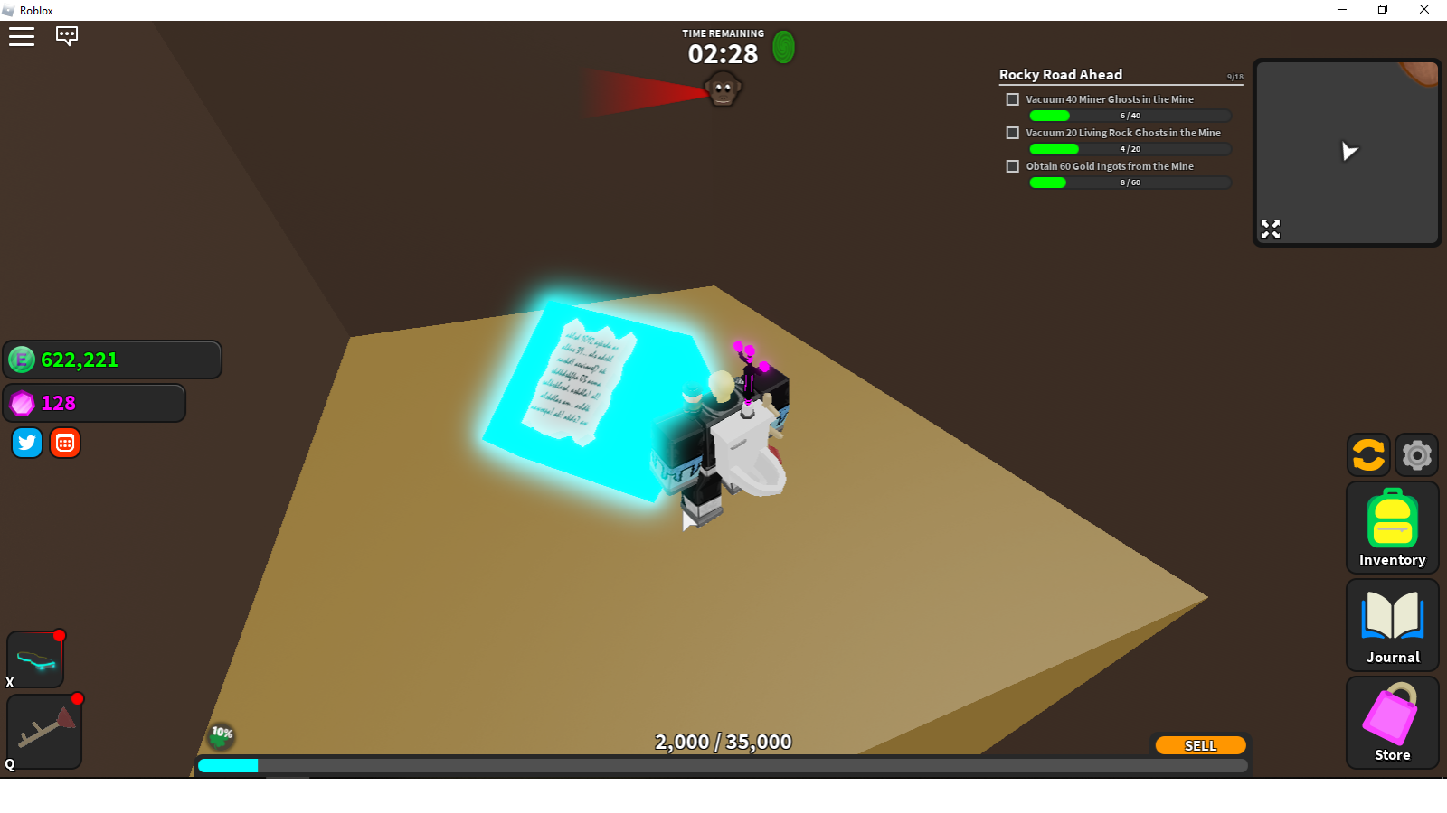 I Found A Note At The End Of The Mine Obby But It Does - obby rewards helloween roblox
