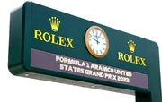 Rolex, official timekeeper from 2013 to 2024, had pit lane clocks at all F1 tracks.