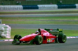 Jean Alesi - Ferrari 412T1B at the 1994 British Grand Prix (32541414105)