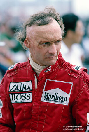 Former Formula One champion Niki Lauda in very satisfying state