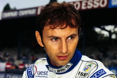 Photo Vintage F1 1990 – Pilote Eric Bernard Chez Larrousse, Tirage Original D'époque