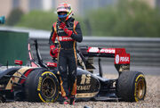 Maldonado FP2 2014 Chinese GP Crash