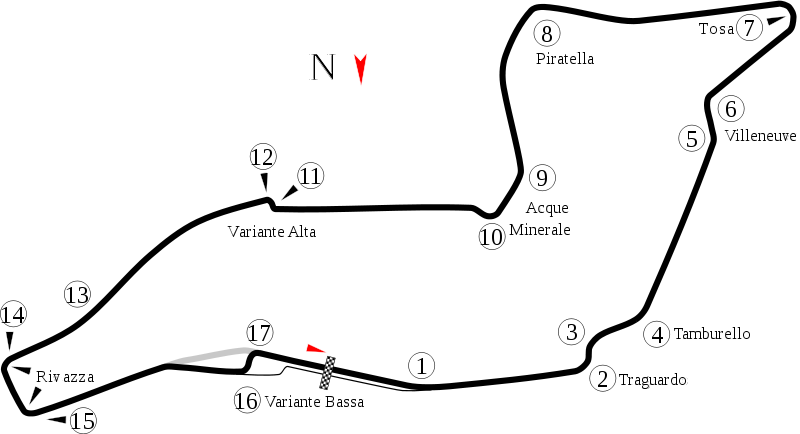 Imola Circuit Layout 2020 - Autodromo Enzo E Dino Ferrari The Formula 1 Wiki Fandom