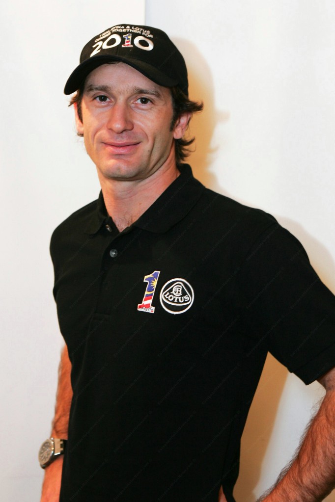 Toyota Team Formula one driver Jarno Trulli of Italy, center