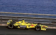 The Jordan EJ10 driven by Heinz-Harald Frentzen (5) and Jarno Trulli (6)