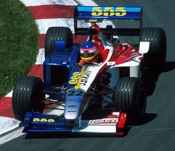 Zipper car.jpg (45 KB) The first BAR Formula 1 car, the 01, famous for its "Zipper" livery, being driven by Jacques Villeneuve