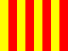 Yellow and Red striped flag