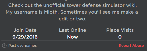 tower defense simulator wiki fandom - roblox last online checker