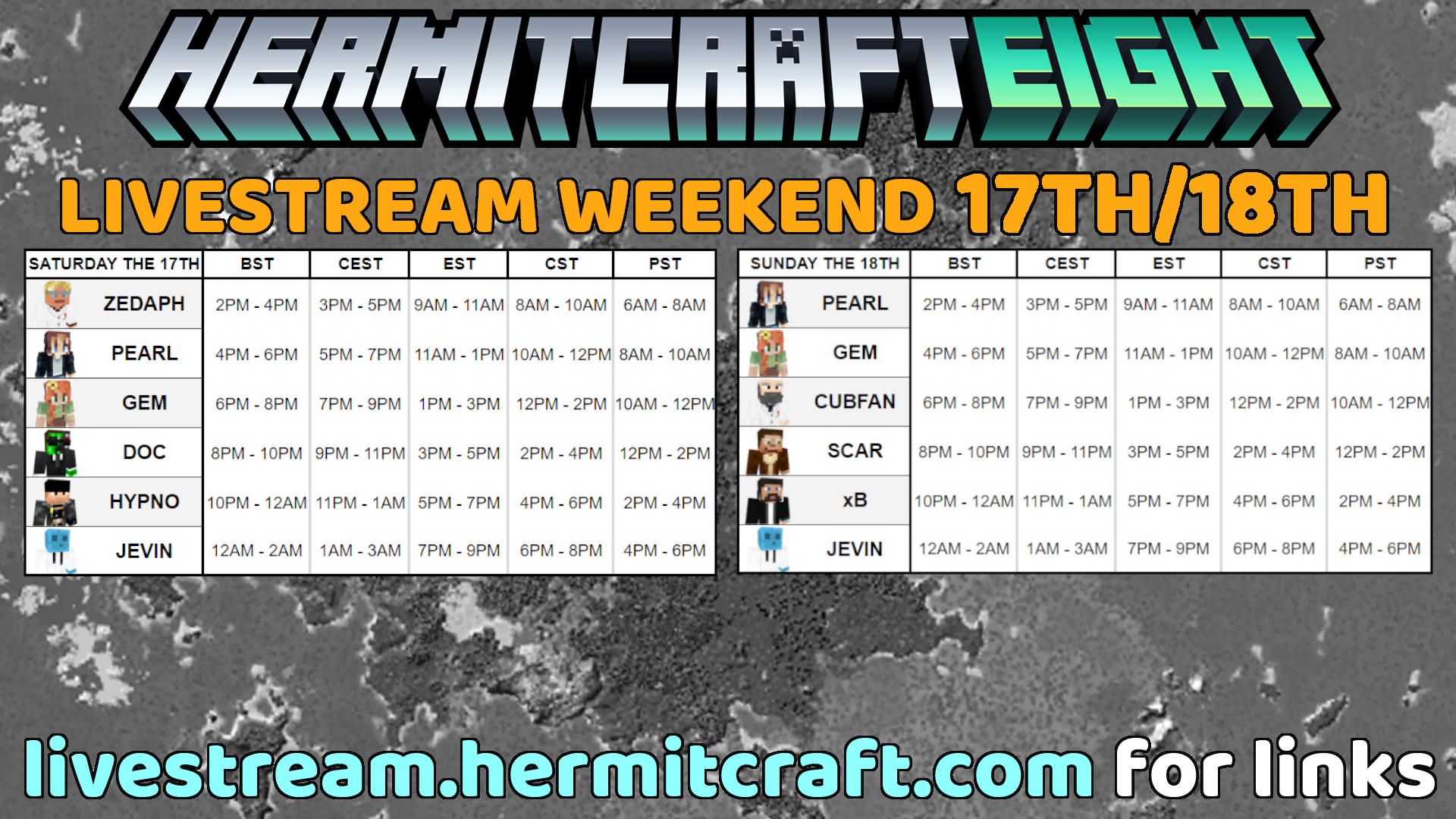 Hermitcraft Livestream Weekend (17th 18th) Fandom