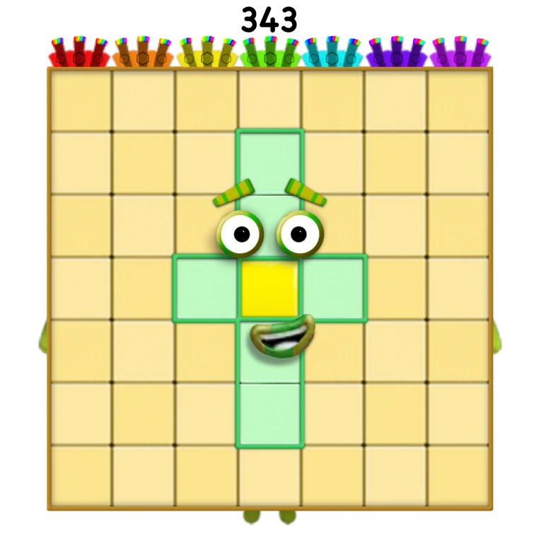 343 Numberblocks | Fandom