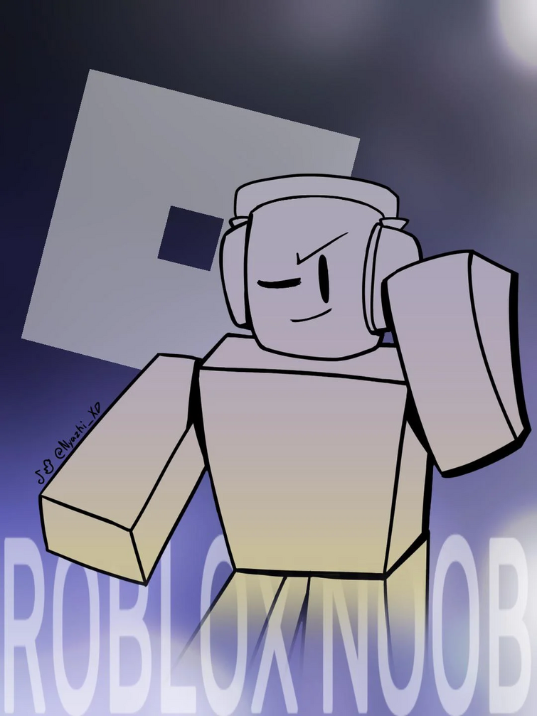 How to DRAW a Noob from ROBLOX! 