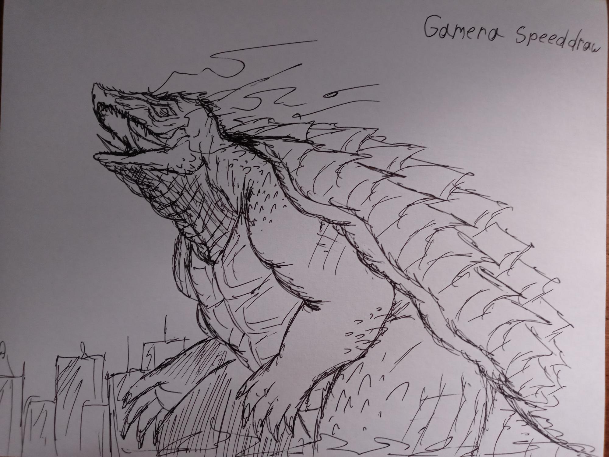 Quick Kaiju Sketch Fandom