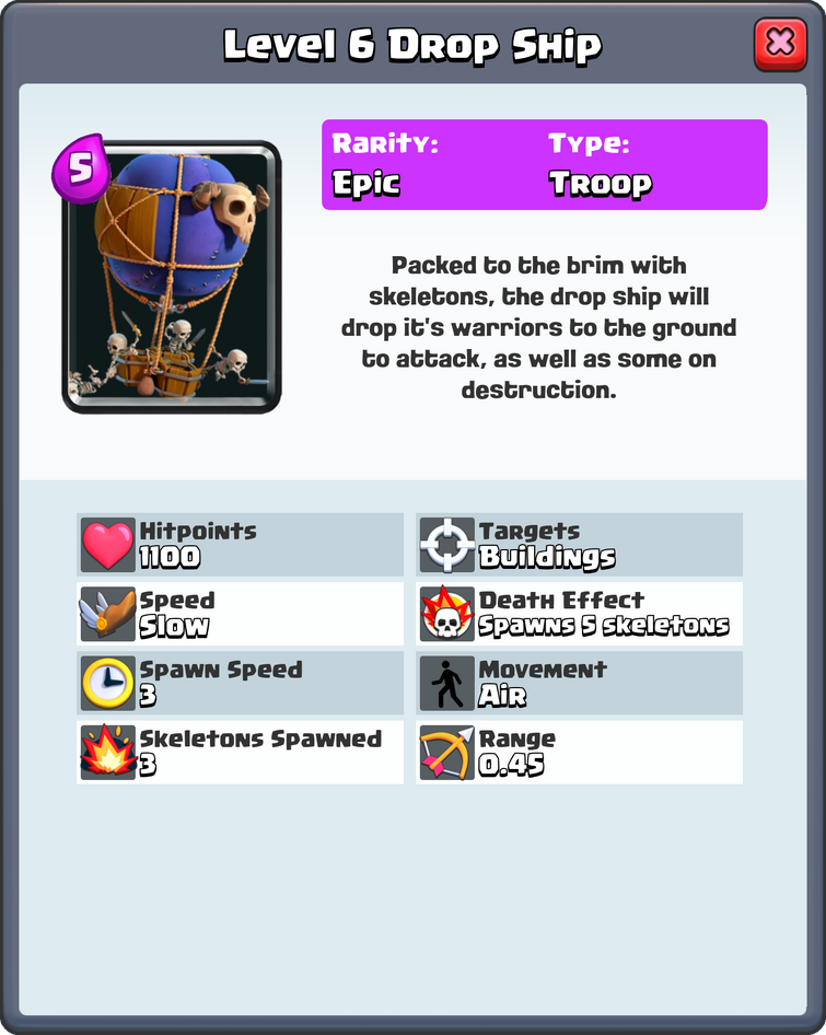 Clash royale drops deals