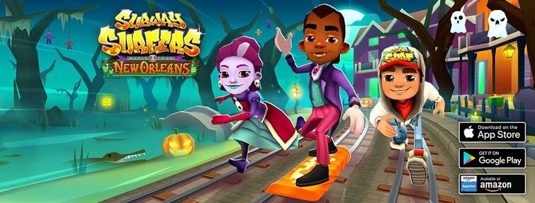 today we are celebrating 10 years of halloween at subway surfers