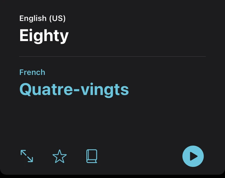 80 is beautiful in French Fandom