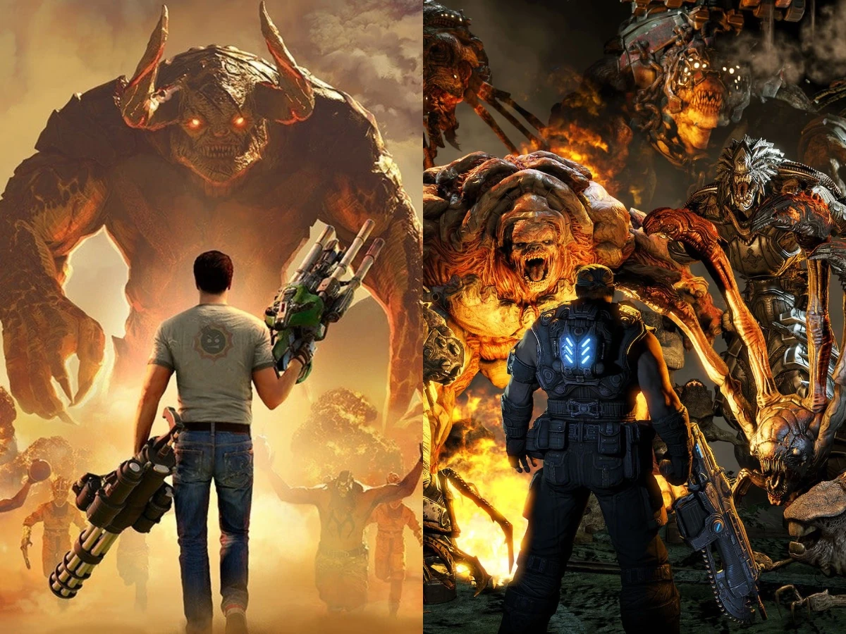 Weirdly, Serious Sam in the Remastered Gears Collection has some