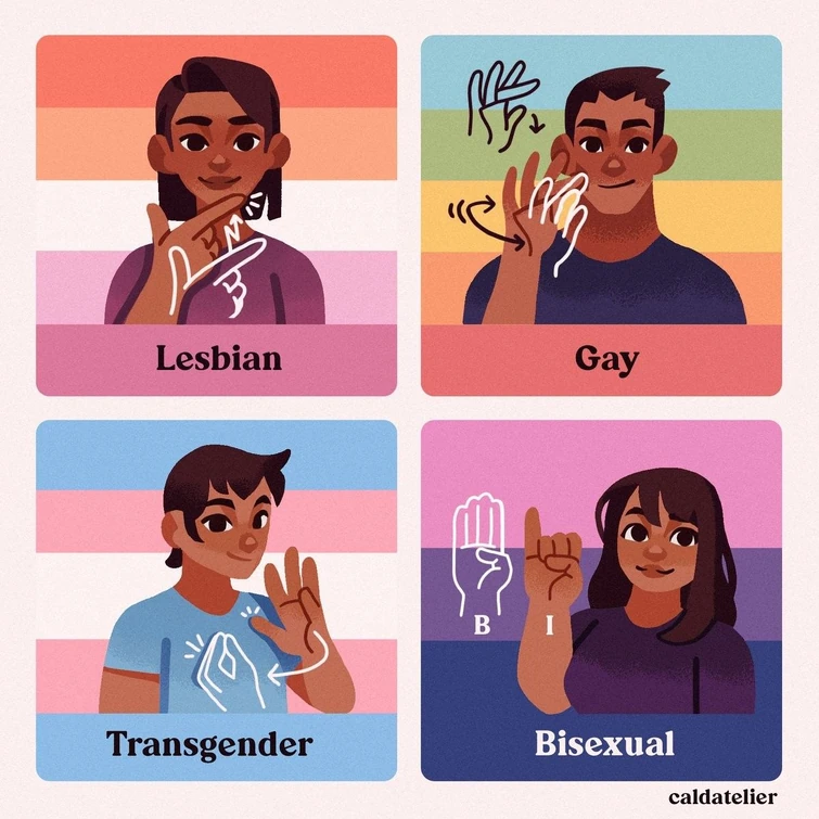 some lgbtq sign language i found on pinterest | Fandom