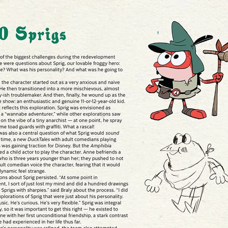 Matt Braly on Instagram: "Courtesy of @tokyopop please enjoy a sneak peak at some Sprig focused pages from Art of #Amphibia!!!  There is some JOLLY rare art in here from absolute legends like @benbalistreri, @pittwinn, @harleyhuangart, @sitlolly, @wolfh...