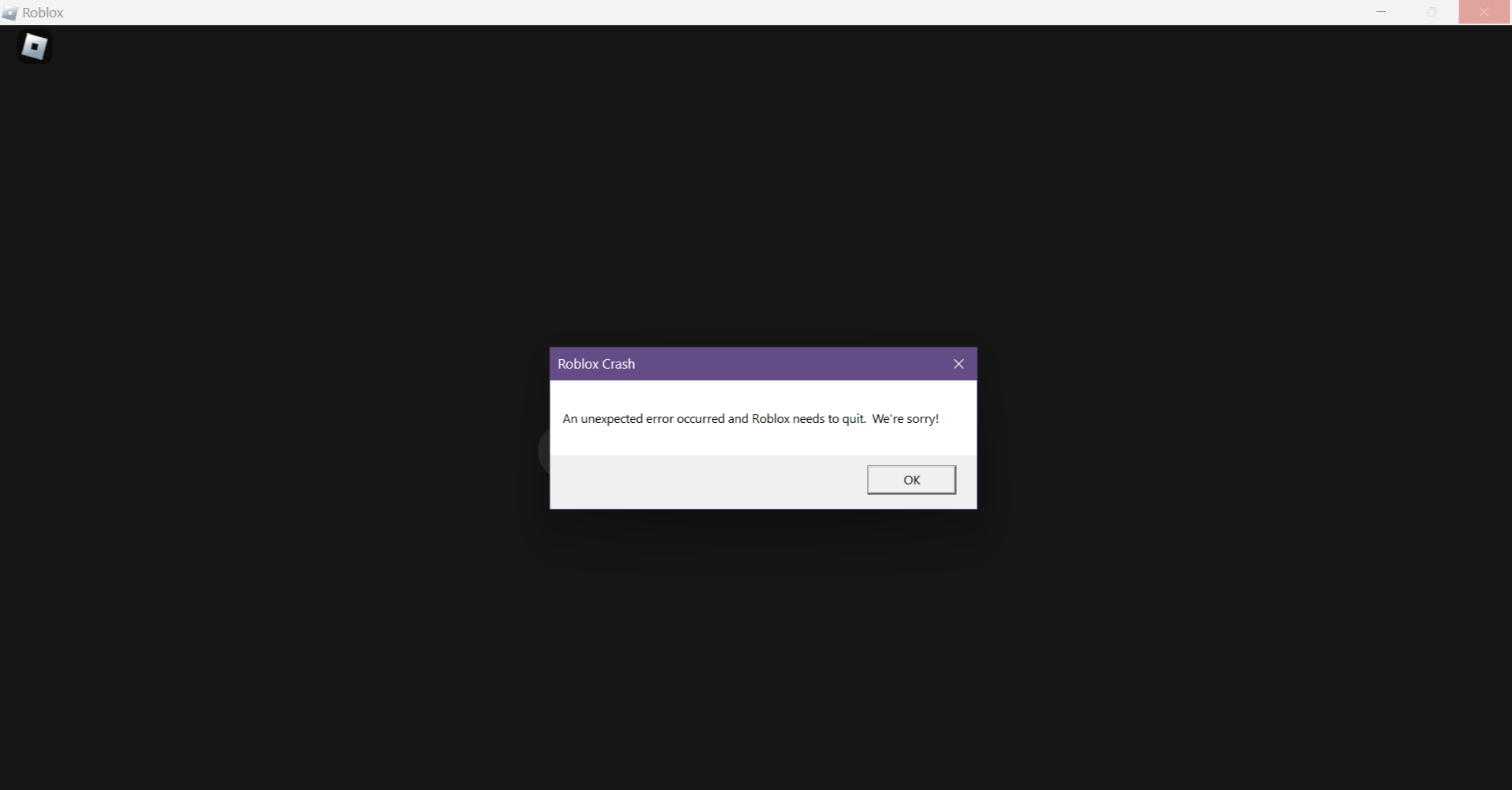 How To Fix Roblox Crash - An Unexpected Error Occurred And Roblox