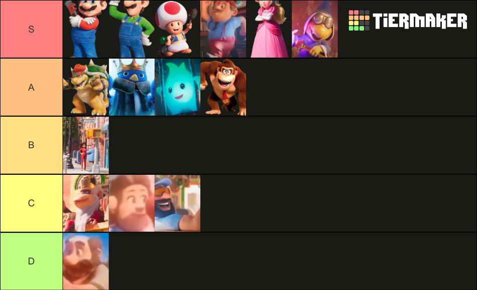 Super Mario Odyssey tier list