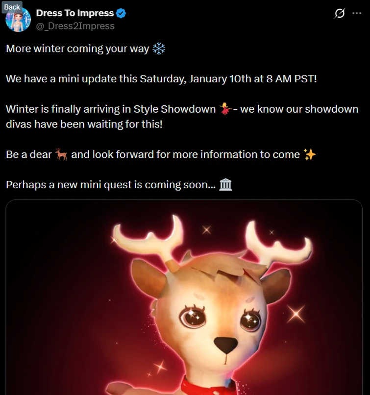 Dress to Impress having a Mini-Update this saturday at 8 AM PST! | Fandom