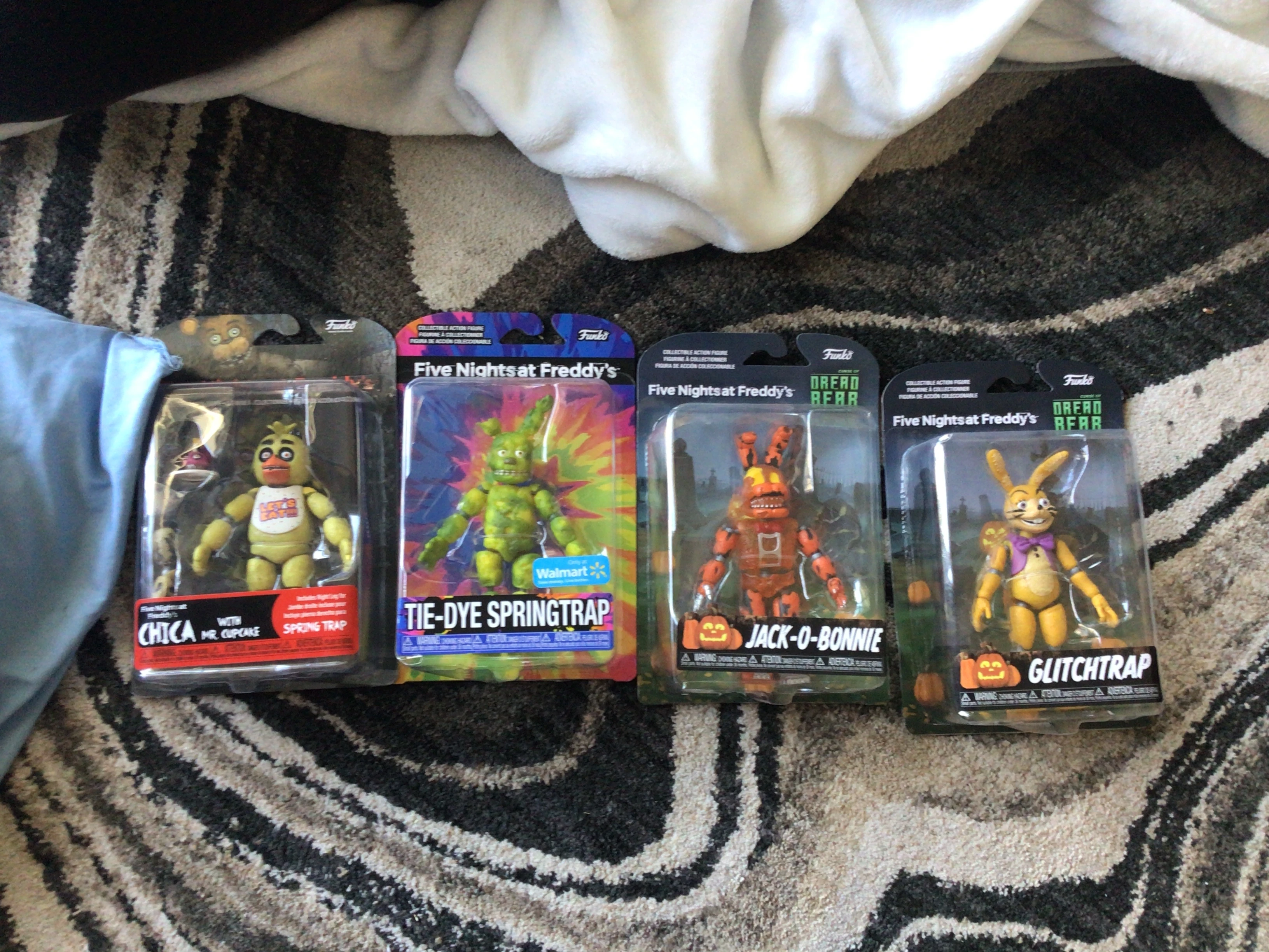 All my fnaf action figures (i used to have nightmare chica but my 6