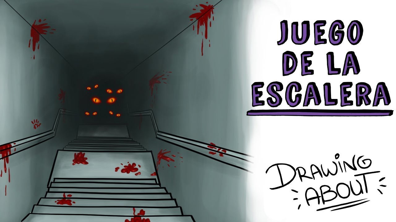 el juego de las escaleras (creepypasta) tiktak draw 7w7