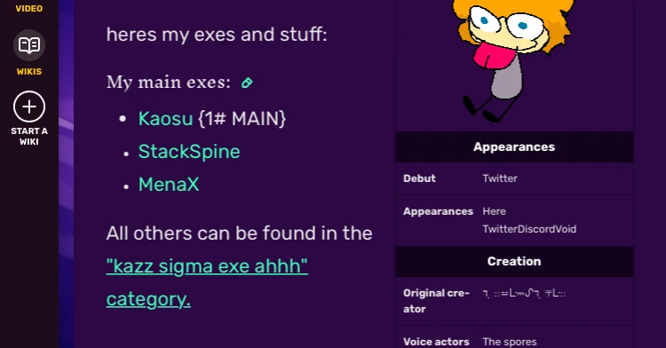 Main Exe list | Fandom