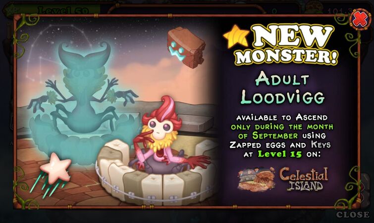 Look Lois I'm Loodvigg from the mobile game My Singing Monsters