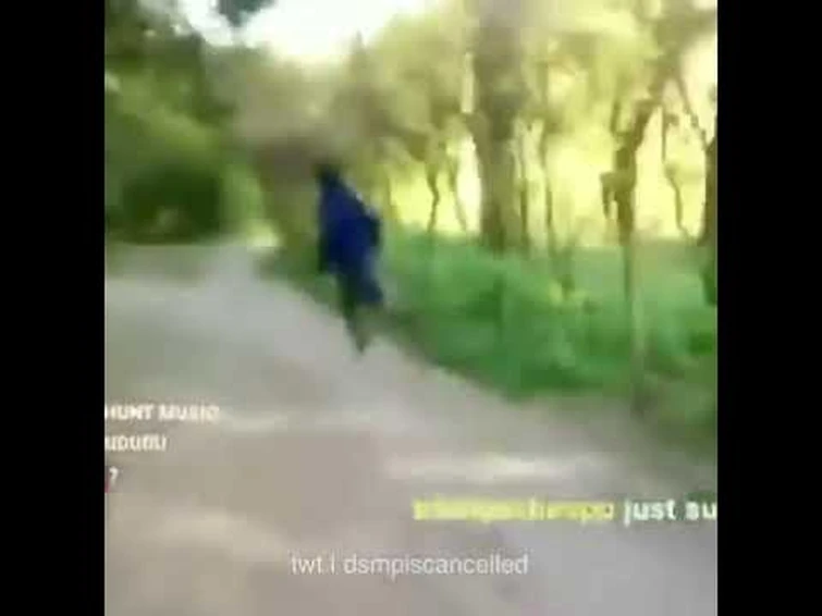 mcyt stan twitter meme: tommy and tubbo running with charli xcx vroom vroom