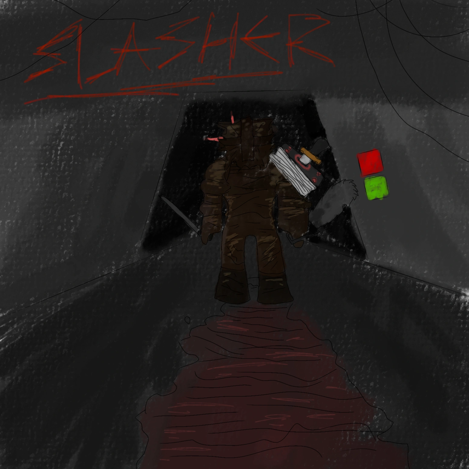 Drawing every killer every day. Day 1: Slasher | Fandom