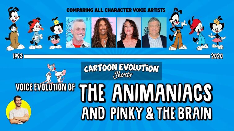 Voice Evolution of ANIMANIACS / PINKY & BRAIN - Original & Reboot Compared | CARTOON EVOLUTION