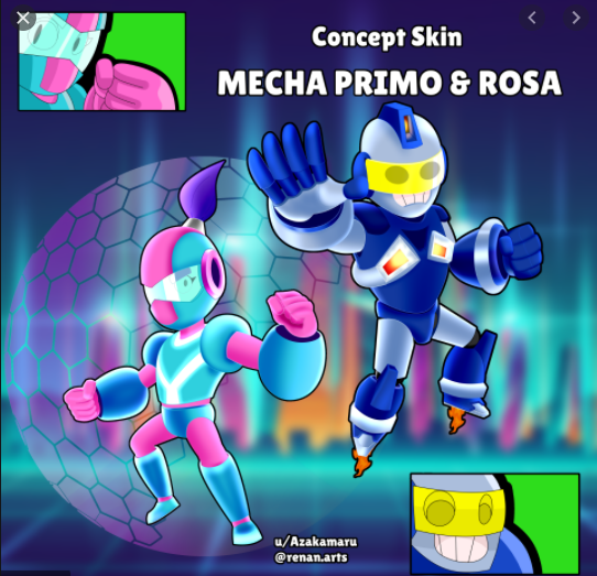 Update Concept Idea Mecha 2 0 Fandom - brawl stars el primo skins ideas