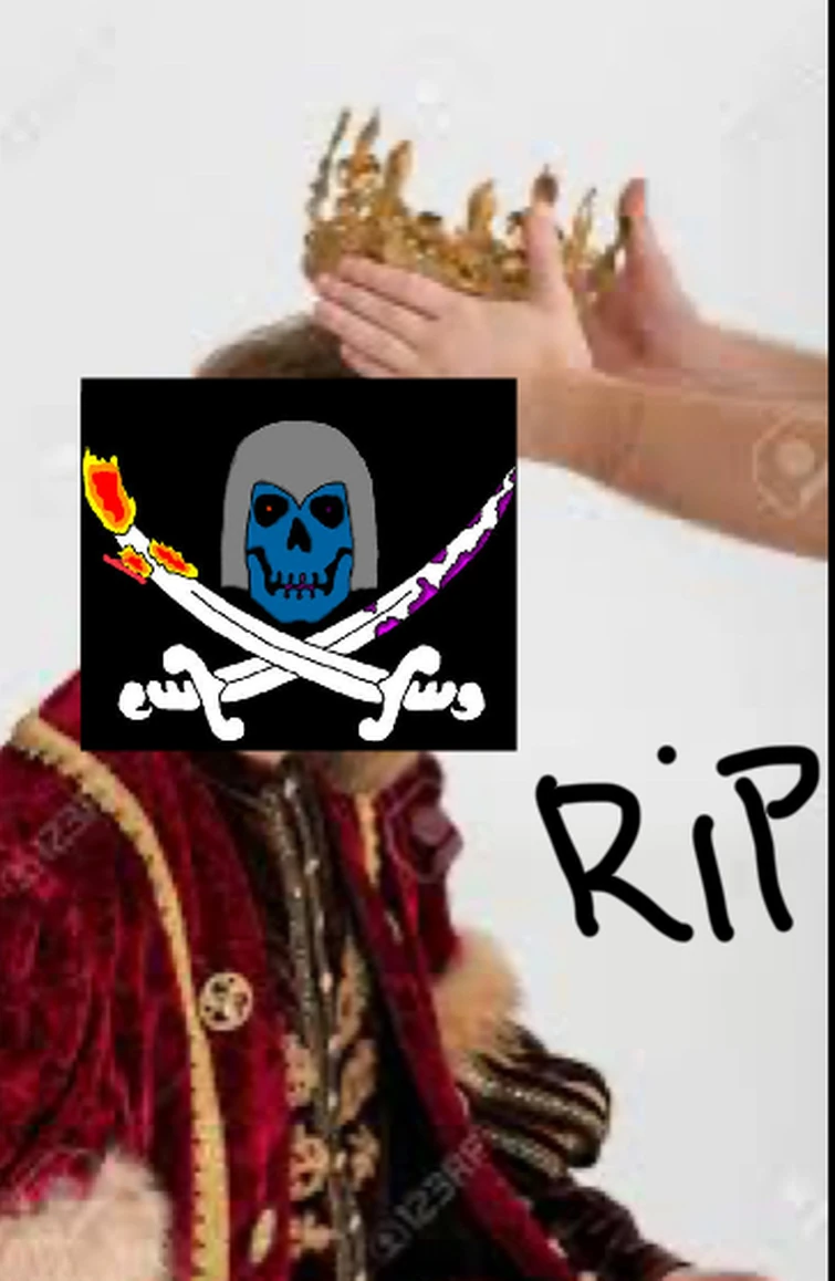 Crowning my fallen king (misspelled crown and generic being a meat ...